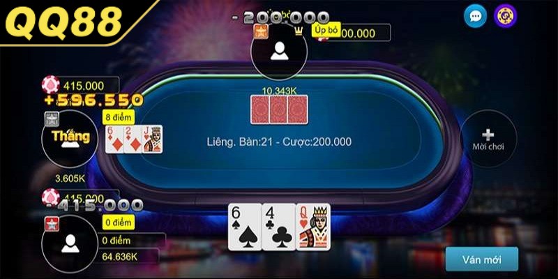 Cách chơi Liêng mang nét đặc trưng nhờ những hành động trong ván cược