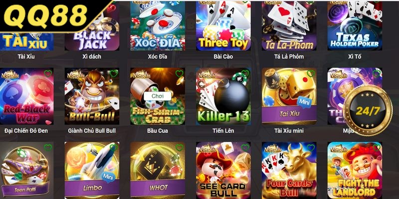 Những lợi thế khi tham gia chơi game bài QQ88 